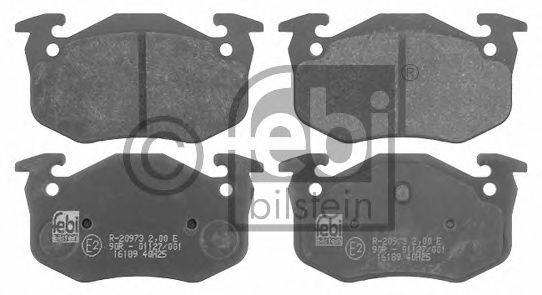 Комплект тормозных колодок, дисковый тормоз FEBI BILSTEIN 16189