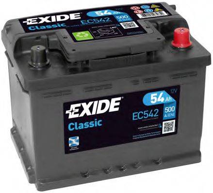 Стартерная аккумуляторная батарея; Стартерная аккумуляторная батарея EXIDE _EC542