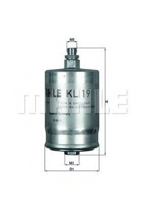 Топливный фильтр MAHLE ORIGINAL KL 19