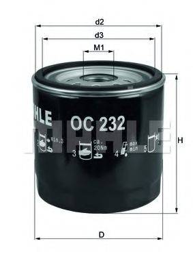 Масляный фильтр MAHLE ORIGINAL OC 232