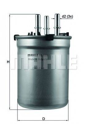 Топливный фильтр MAHLE ORIGINAL KL 838