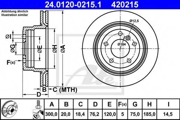 Тормозной диск ATE 24.0120-0215.1