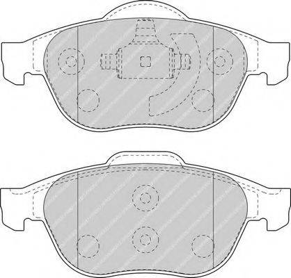 Комплект тормозных колодок, дисковый тормоз FERODO FDB1441