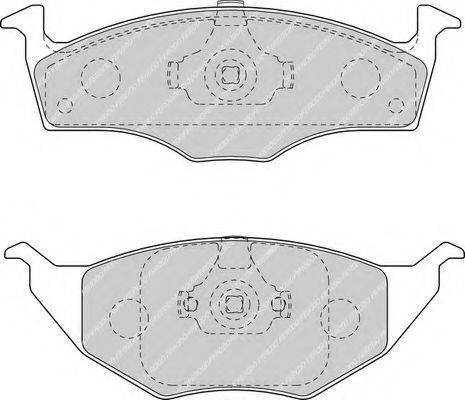 Комплект тормозных колодок, дисковый тормоз FERODO FDB1517