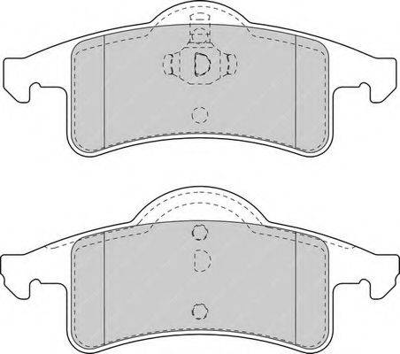 Комплект тормозных колодок, дисковый тормоз FERODO FDB1524