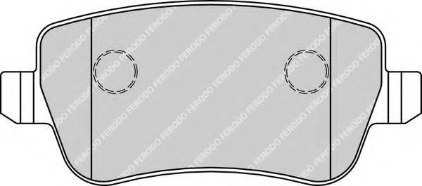 Комплект тормозных колодок, дисковый тормоз FERODO FDB1797