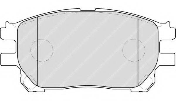 Комплект тормозных колодок, дисковый тормоз FERODO FDB1868