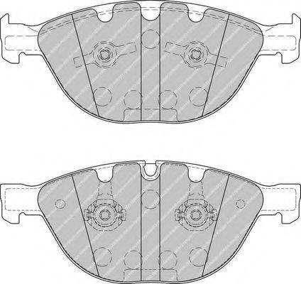 Комплект тормозных колодок, дисковый тормоз FERODO FDB1883
