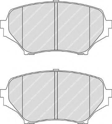 Комплект тормозных колодок, дисковый тормоз FERODO FDB1893