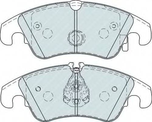 Комплект тормозных колодок, дисковый тормоз FERODO FDB4268
