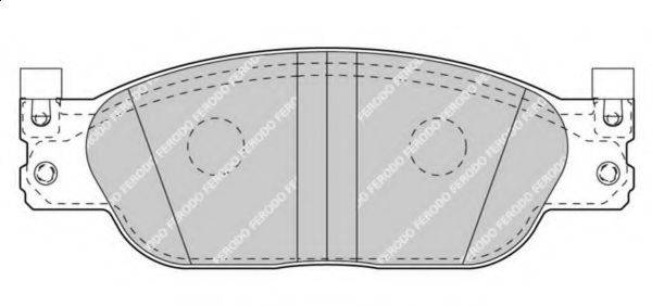 Комплект тормозных колодок, дисковый тормоз FERODO FDB4389