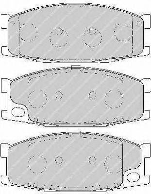 Комплект тормозных колодок, дисковый тормоз FERODO FVR1701