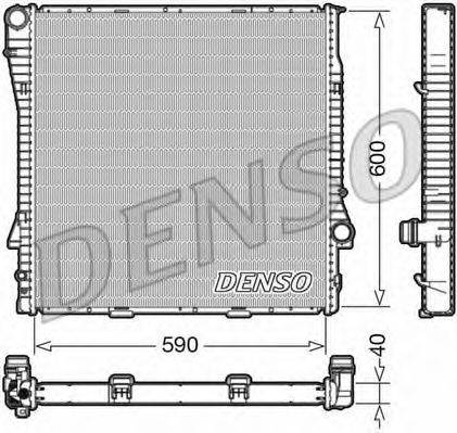 Радиатор, охлаждение двигателя DENSO DRM05112