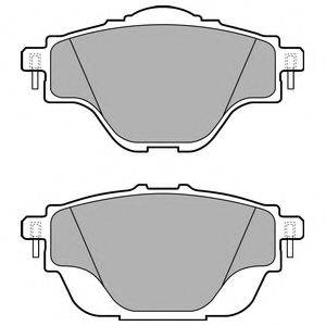 Комплект тормозных колодок, дисковый тормоз DELPHI LP2509